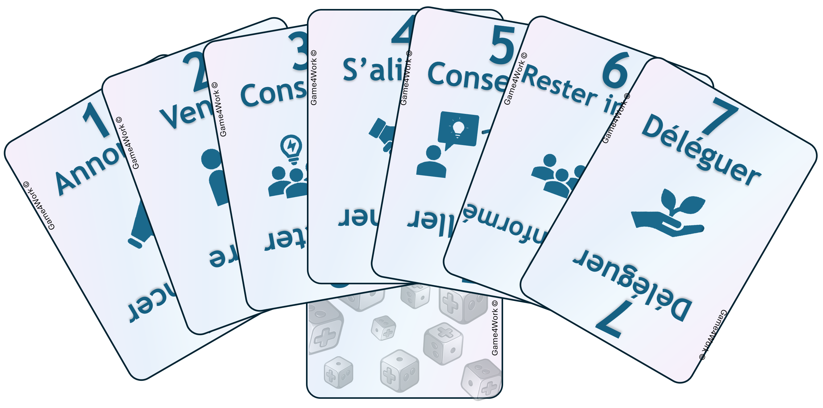 Jeu de carte de delegation poker de Management 3.0